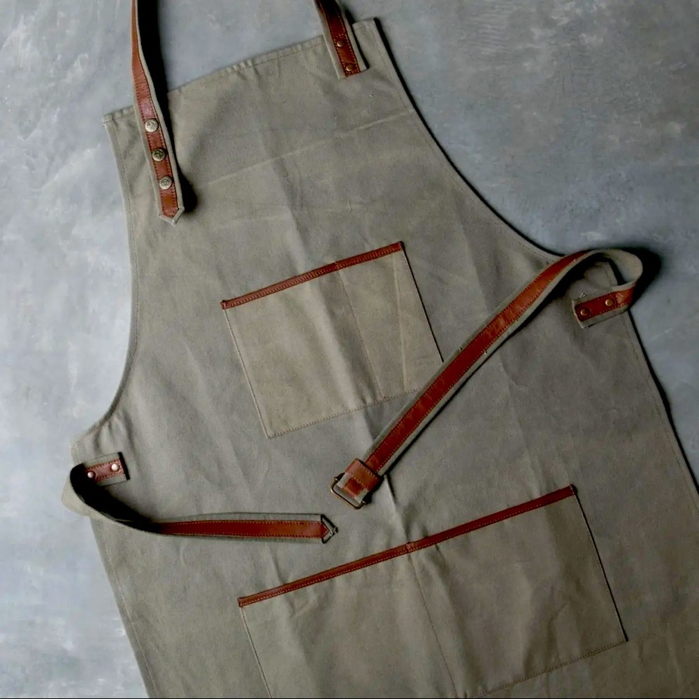 Canvas and Leather Apron